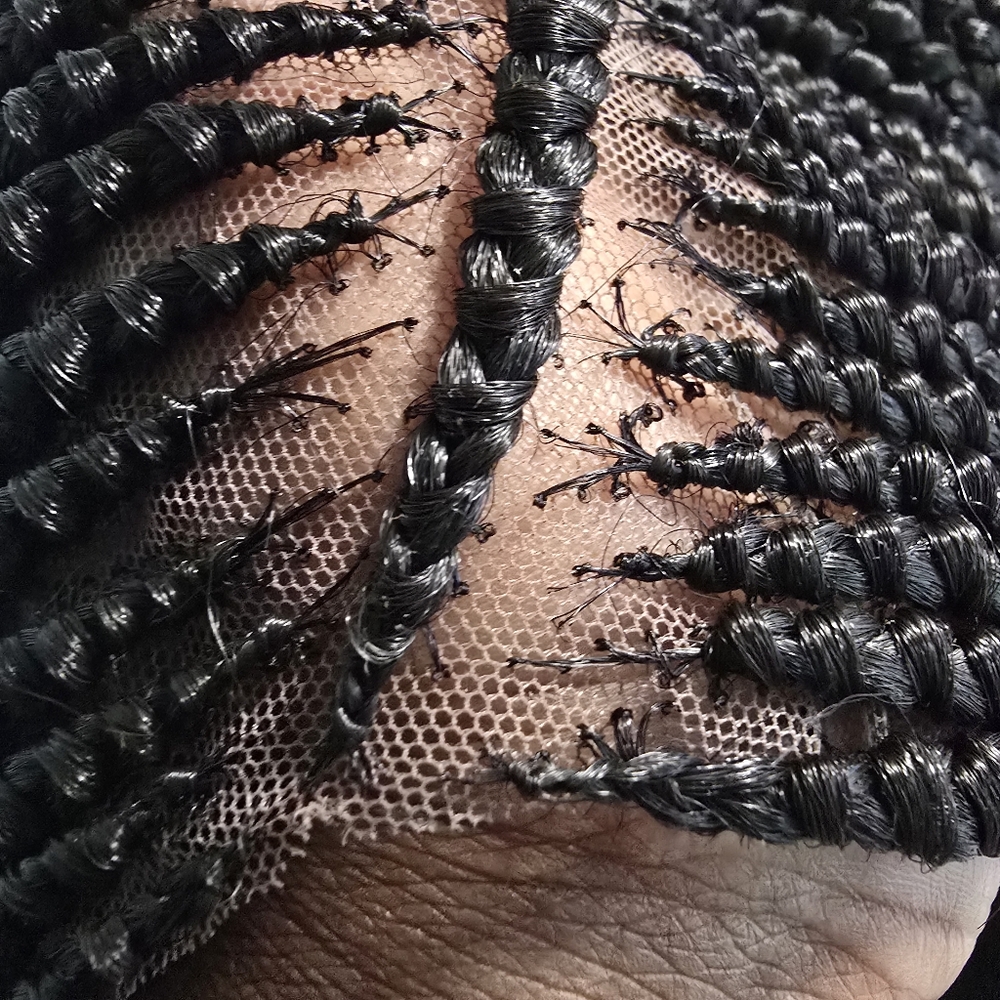 Full Lace Cornrow Box Braid Wig - New - Picture 3 of 16